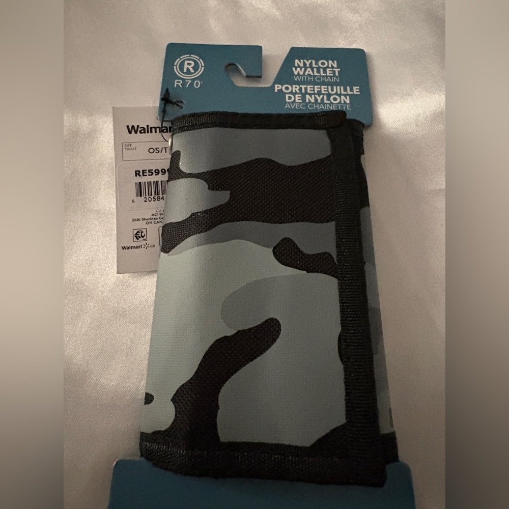 Camouflage Nylon Wallet for use /w Chain